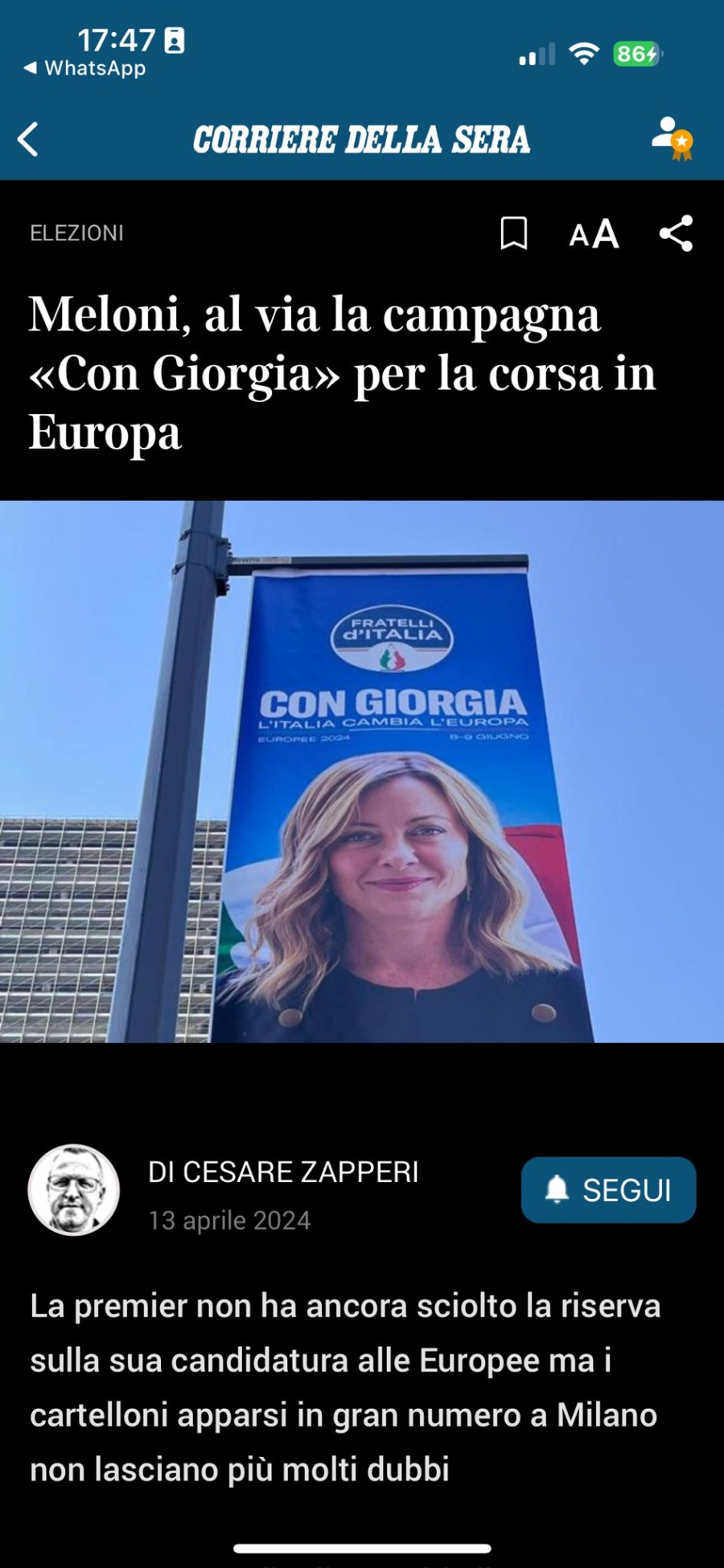 Giorgia Meloni - Fratelli D'Italia